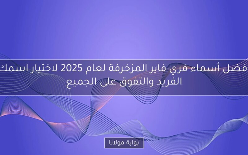 أفضل أسماء فري فاير المزخرفة لعام 2025 لاختيار اسمك الفريد والتفوق على الجميع