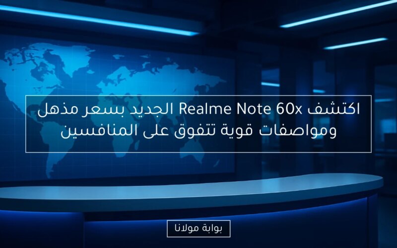 اكتشف Realme Note 60x الجديد بسعر مذهل ومواصفات قوية تتفوق على المنافسين