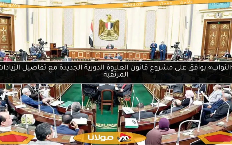 «النواب» يوافق على مشروع قانون العلاوة الدورية الجديدة مع تفاصيل الزيادات المرتقبة