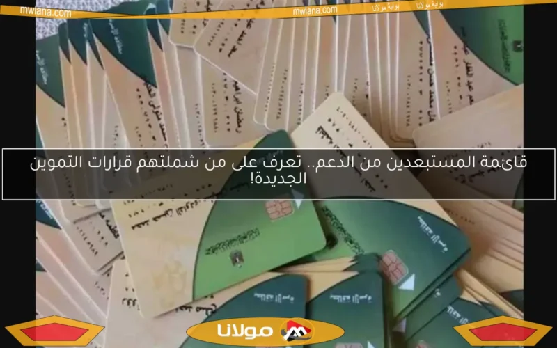 قائمة المستبعدين من الدعم.. تعرف على من شملتهم قرارات التموين الجديدة!