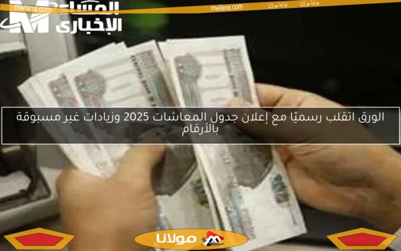 الورق اتقلب رسميًا مع إعلان جدول المعاشات 2025 وزيادات غير مسبوقة بالأرقام