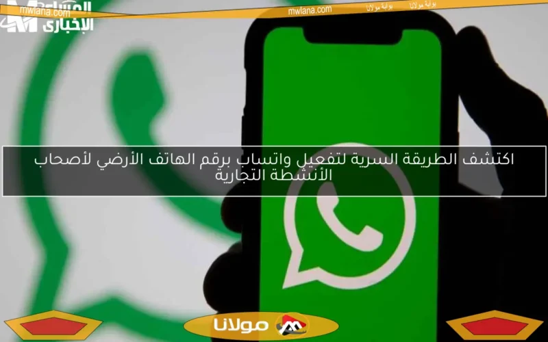 اكتشف الطريقة السرية لتفعيل واتساب برقم الهاتف الأرضي لأصحاب الأنشطة التجارية