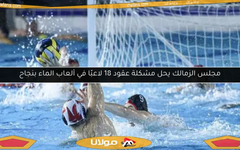 مجلس الزمالك يحل مشكلة عقود 18 لاعبًا في ألعاب الماء بنجاح