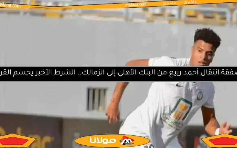 الزمالك يضم أحمد ربيع من البنك الأهلي بعقد يمتد لخمس سنوات
