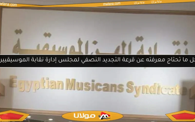كل ما تحتاج معرفته عن قرعة التجديد النصفي لمجلس إدارة نقابة الموسيقيين