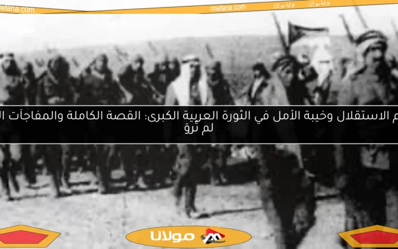 حلم الاستقلال وخيبة الأمل في الثورة العربية الكبرى: القصة الكاملة والمفاجآت التي لم تُروَ