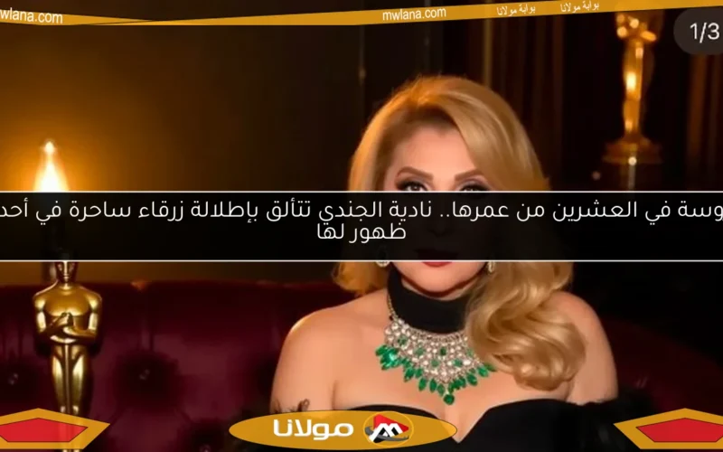 عروسة في العشرين من عمرها.. نادية الجندي تتألق بإطلالة زرقاء ساحرة في أحدث ظهور لها