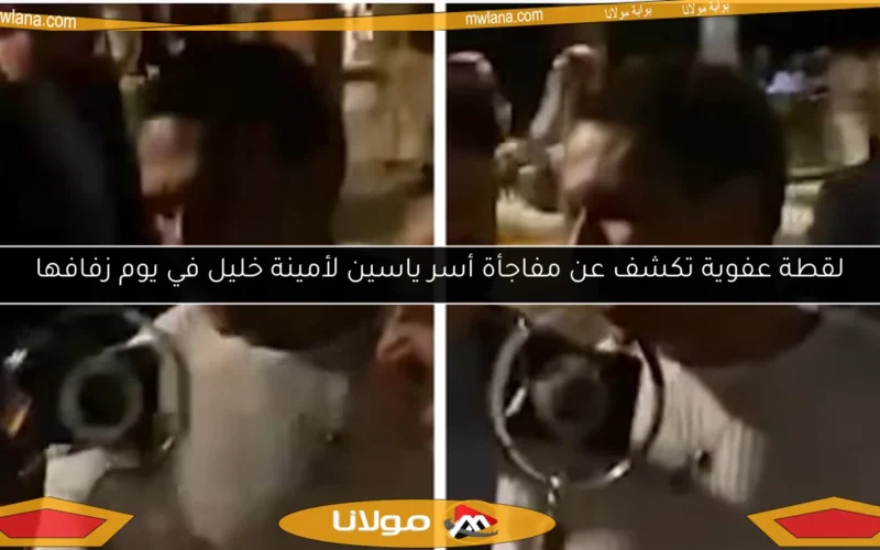 لقطة عفوية تكشف عن مفاجأة أسر ياسين لأمينة خليل في يوم زفافها