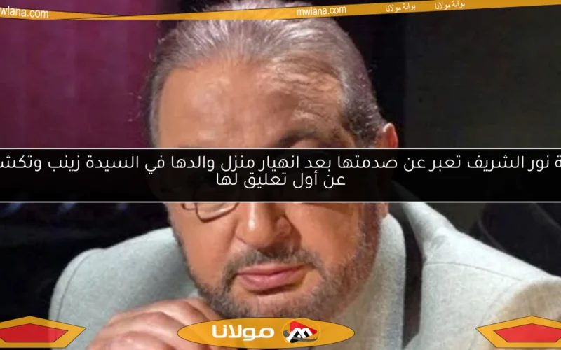 ابنة نور الشريف تعبر عن صدمتها بعد انهيار منزل والدها في السيدة زينب وتكشف عن أول تعليق لها