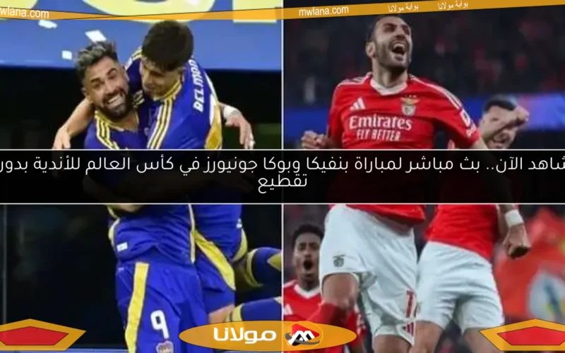 شاهد الآن.. بث مباشر لمباراة بنفيكا وبوكا جونيورز في كأس العالم للأندية بدون تقطيع