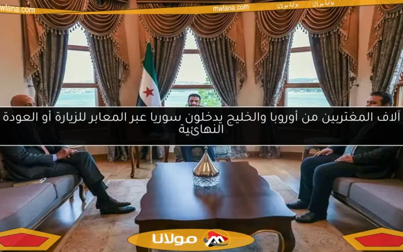 آلاف المغتربين من أوروبا والخليج يدخلون سوريا عبر المعابر للزيارة أو العودة النهائية
