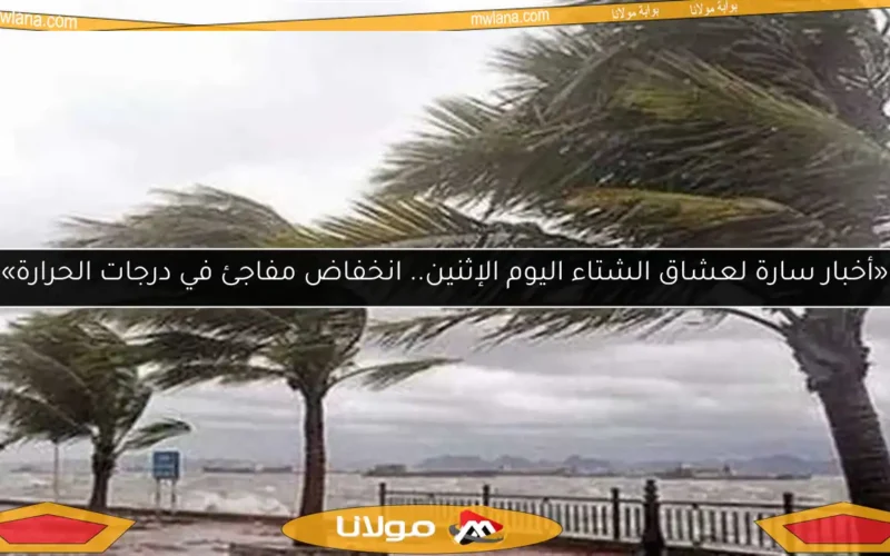 «أخبار سارة لعشاق الشتاء اليوم الإثنين.. انخفاض مفاجئ في درجات الحرارة»