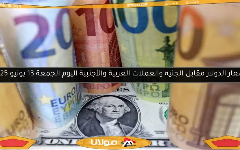 أسعار الدولار مقابل الجنيه والعملات العربية والأجنبية اليوم الجمعة 13 يونيو 2025