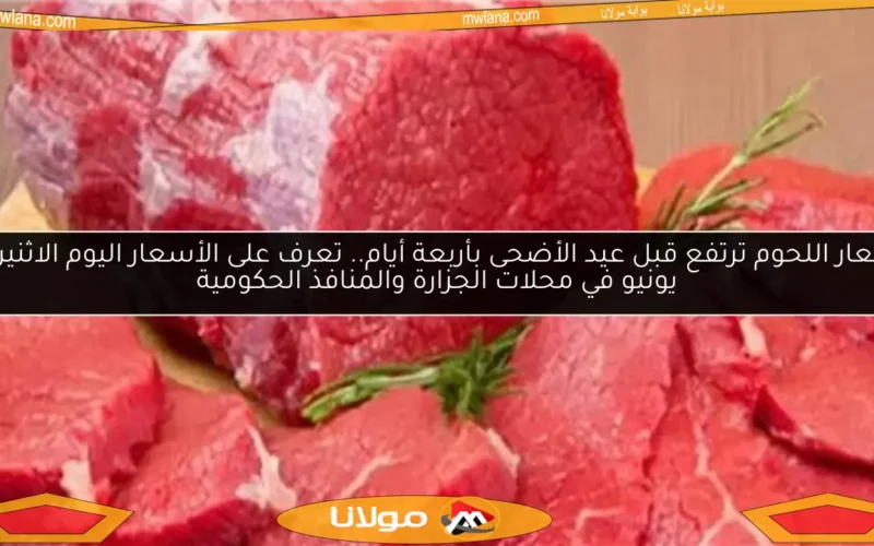 أسعار اللحوم ترتفع قبل عيد الأضحى بأربعة أيام.. تعرف على الأسعار اليوم الاثنين 2 يونيو في محلات الجزارة والمنافذ الحكومية
