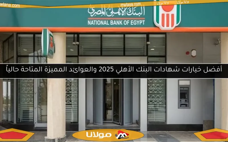 أفضل خيارات شهادات البنك الأهلي 2025 والعوائد المميزة المتاحة حالياً