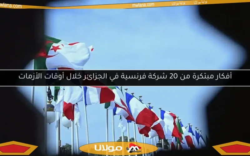 أفكار مبتكرة من 20 شركة فرنسية في الجزائر خلال أوقات الأزمات