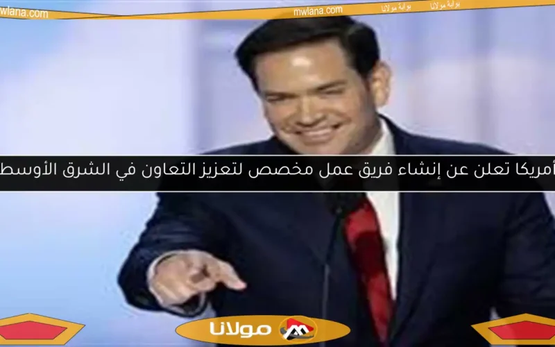 أمريكا تعلن عن إنشاء فريق عمل مخصص لتعزيز التعاون في الشرق الأوسط