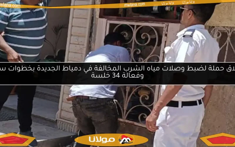 إطلاق حملة لضبط وصلات مياه الشرب المخالفة في دمياط الجديدة بخطوات سرية وفعالة 34 خلسة