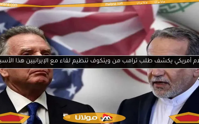 إعلام أمريكي يكشف طلب ترامب من ويتكوف تنظيم لقاء مع الإيرانيين هذا الأسبوع