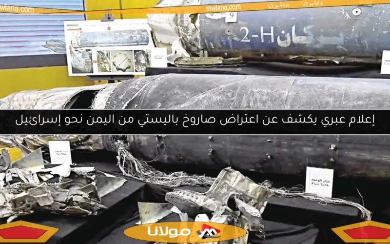 إعلام عبري يكشف عن اعتراض صاروخ باليستي من اليمن نحو إسرائيل