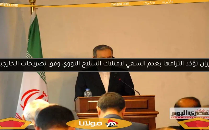 إيران تؤكد التزامها بعدم السعي لامتلاك السلاح النووي وفق تصريحات الخارجية