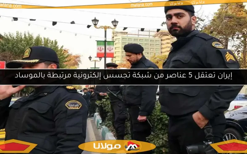 إيران تعتقل 5 عناصر من شبكة تجسس إلكترونية مرتبطة بالموساد