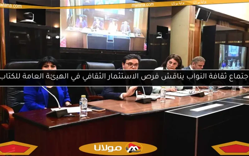 اجتماع ثقافة النواب يناقش فرص الاستثمار الثقافي في الهيئة العامة للكتاب