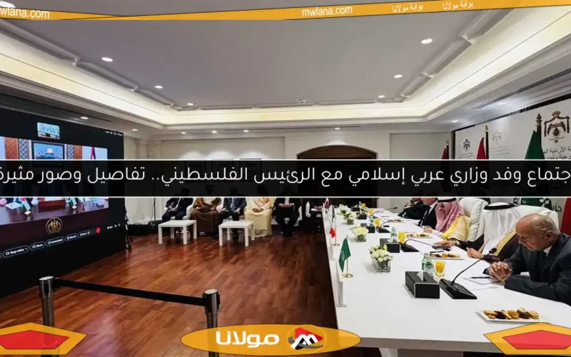 اجتماع وفد وزاري عربي إسلامي مع الرئيس الفلسطيني.. تفاصيل وصور مثيرة
