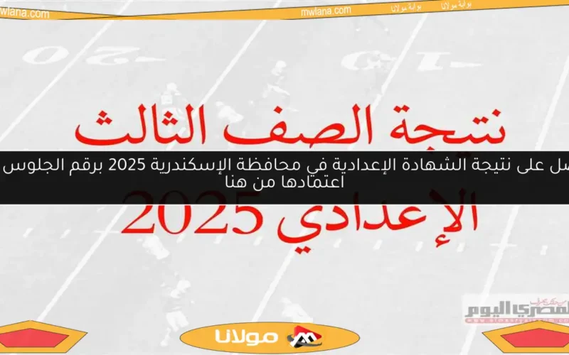 احصل على نتيجة الشهادة الإعدادية في محافظة الإسكندرية 2025 برقم الجلوس فور اعتمادها من هنا