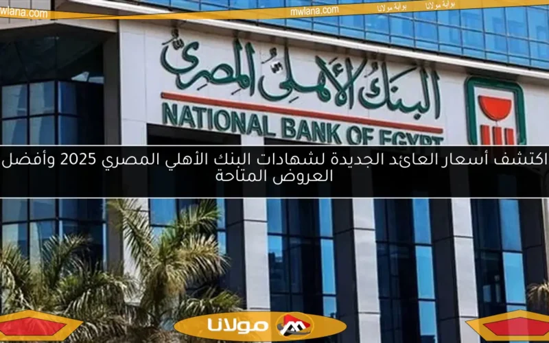 اكتشف أسعار العائد الجديدة لشهادات البنك الأهلي المصري 2025 وأفضل العروض المتاحة