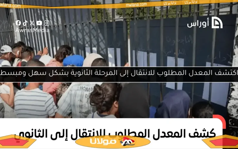 اكتشف المعدل المطلوب للانتقال إلى المرحلة الثانوية بشكل سهل ومبسط