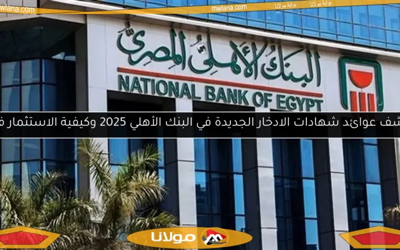 اكتشف عوائد شهادات الادخار الجديدة في البنك الأهلي 2025 وكيفية الاستثمار فيها