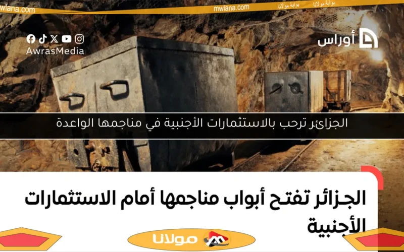 الجزائر ترحب بالاستثمارات الأجنبية في مناجمها الواعدة