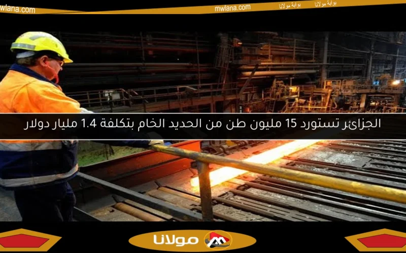 الجزائر تستورد 15 مليون طن من الحديد الخام بتكلفة 1.4 مليار دولار