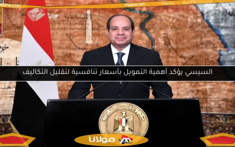 السيسي يؤكد أهمية التمويل بأسعار تنافسية لتقليل التكاليف