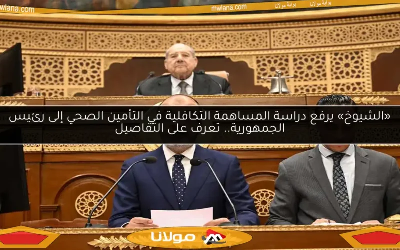 «الشيوخ» يرفع دراسة المساهمة التكافلية في التأمين الصحي إلى رئيس الجمهورية.. تعرف على التفاصيل