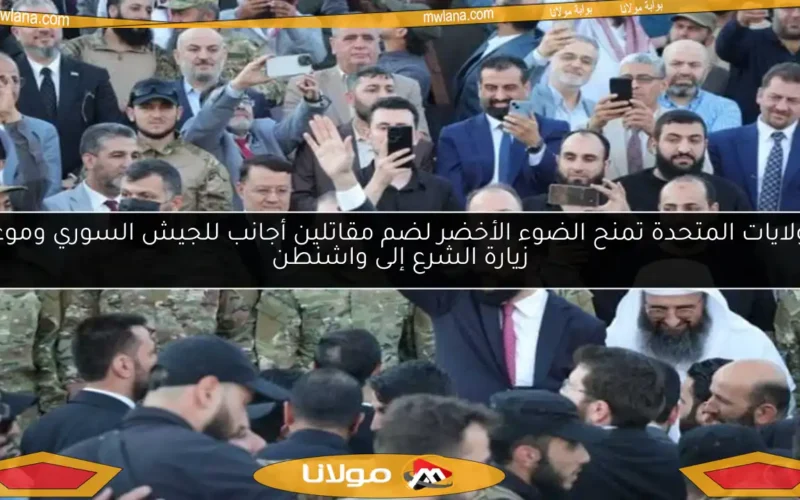 الولايات المتحدة تمنح الضوء الأخضر لضم مقاتلين أجانب للجيش السوري وموعد زيارة الشرع إلى واشنطن