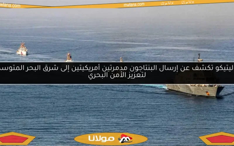 بوليتيكو تكشف عن إرسال البنتاجون مدمرتين أمريكيتين إلى شرق البحر المتوسط لتعزيز الأمن البحري