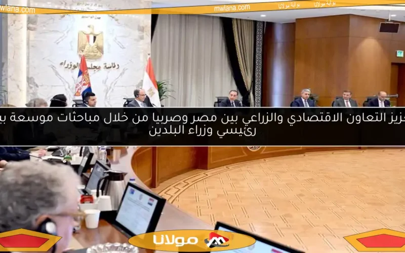 تعزيز التعاون الاقتصادي والزراعي بين مصر وصربيا من خلال مباحثات موسعة بين رئيسي وزراء البلدين
