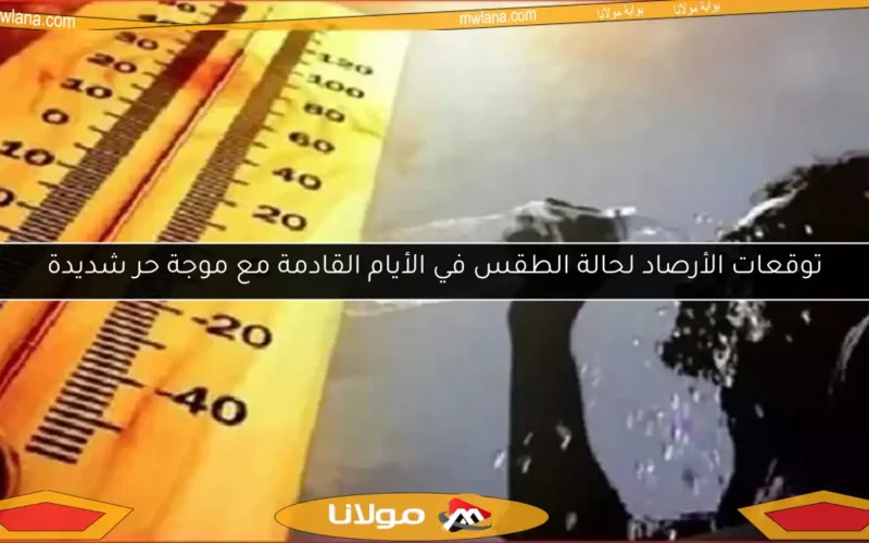 توقعات الأرصاد لحالة الطقس في الأيام القادمة مع موجة حر شديدة