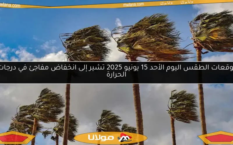 توقعات الطقس اليوم الأحد 15 يونيو 2025 تشير إلى انخفاض مفاجئ في درجات الحرارة