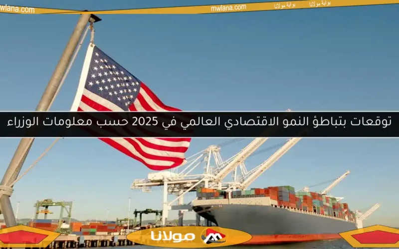 توقعات بتباطؤ النمو الاقتصادي العالمي في 2025 حسب معلومات الوزراء