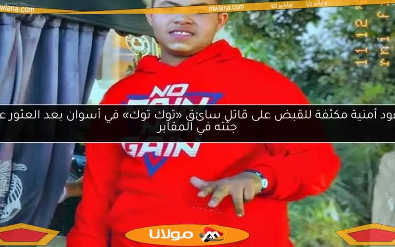 جهود أمنية مكثفة للقبض على قاتل سائق «توك توك» في أسوان بعد العثور على جثته في المقابر