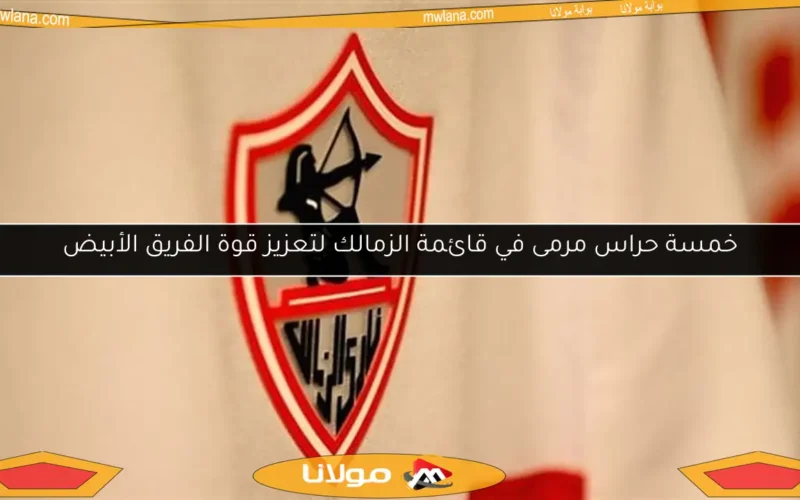 خمسة حراس مرمى في قائمة الزمالك لتعزيز قوة الفريق الأبيض