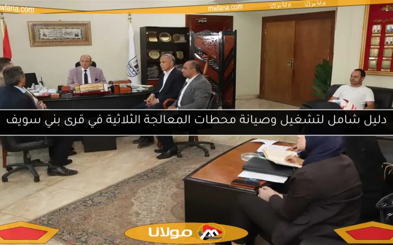 دليل شامل لتشغيل وصيانة محطات المعالجة الثلاثية في قرى بني سويف