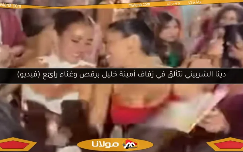 دينا الشربيني تتألق في زفاف أمينة خليل برقص وغناء رائع (فيديو)