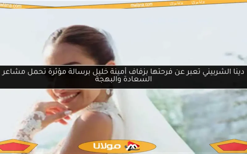 دينا الشربيني تعبر عن فرحتها بزفاف أمينة خليل برسالة مؤثرة تحمل مشاعر السعادة والبهجة