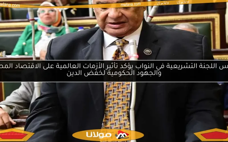 رئيس اللجنة التشريعية في النواب يؤكد تأثير الأزمات العالمية على الاقتصاد المصري والجهود الحكومية لخفض الدين