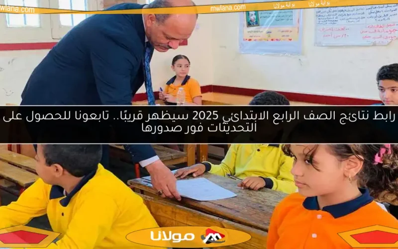 رابط نتائج الصف الرابع الابتدائي 2025 سيظهر قريبًا.. تابعونا للحصول على التحديثات فور صدورها