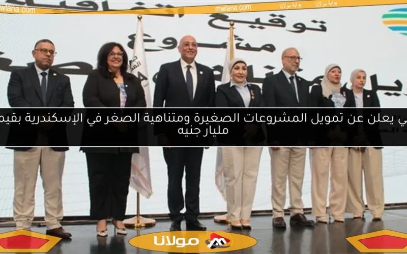 رحمي يعلن عن تمويل المشروعات الصغيرة ومتناهية الصغر في الإسكندرية بقيمة 2 مليار جنيه